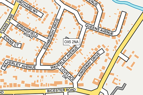 OX5 2NA map - OS OpenMap – Local (Ordnance Survey)