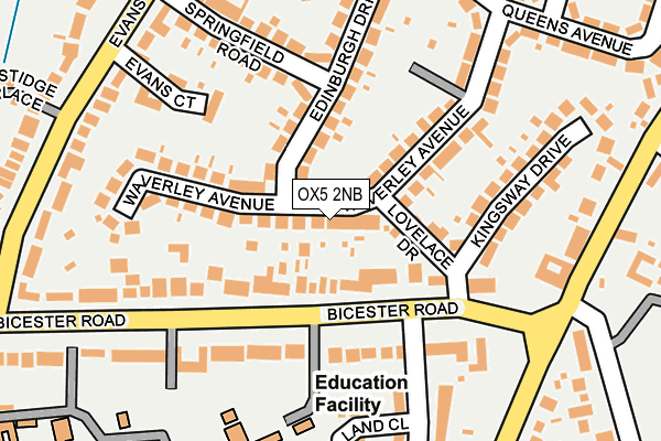 OX5 2NB map - OS OpenMap – Local (Ordnance Survey)