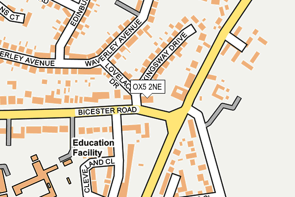 OX5 2NE map - OS OpenMap – Local (Ordnance Survey)