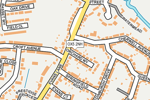 OX5 2NH map - OS OpenMap – Local (Ordnance Survey)