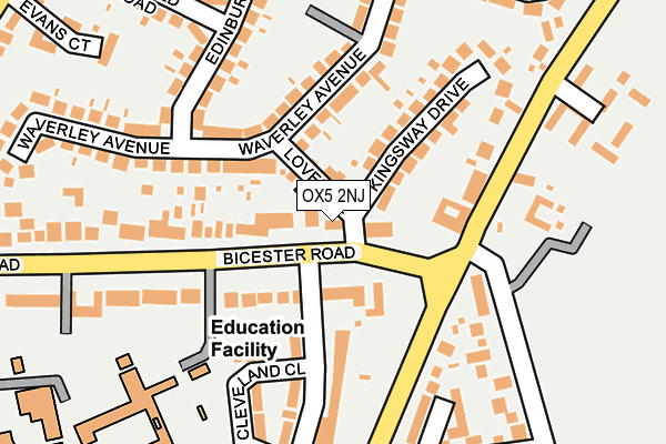 OX5 2NJ map - OS OpenMap – Local (Ordnance Survey)