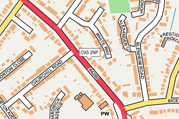 OX5 2NP map - OS OpenMap – Local (Ordnance Survey)