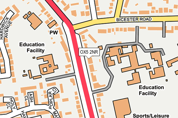 OX5 2NR map - OS OpenMap – Local (Ordnance Survey)