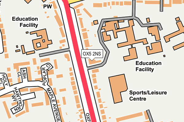 OX5 2NS map - OS OpenMap – Local (Ordnance Survey)