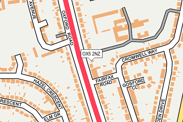 OX5 2NZ map - OS OpenMap – Local (Ordnance Survey)