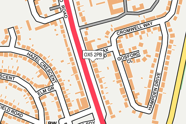 OX5 2PB map - OS OpenMap – Local (Ordnance Survey)