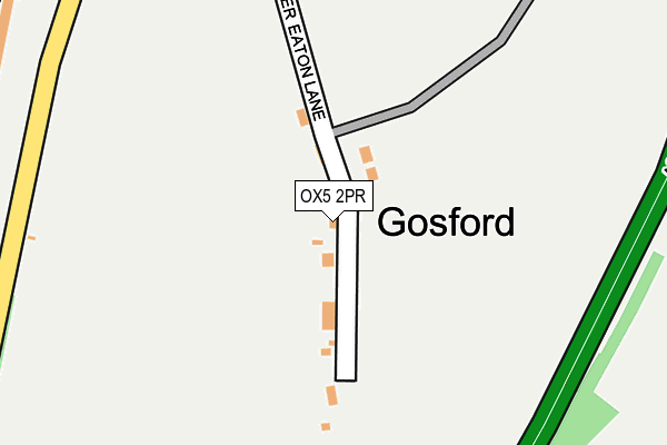 OX5 2PR map - OS OpenMap – Local (Ordnance Survey)