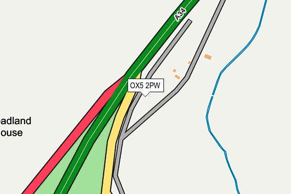 OX5 2PW map - OS OpenMap – Local (Ordnance Survey)
