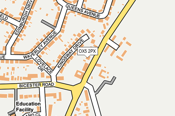 OX5 2PX map - OS OpenMap – Local (Ordnance Survey)