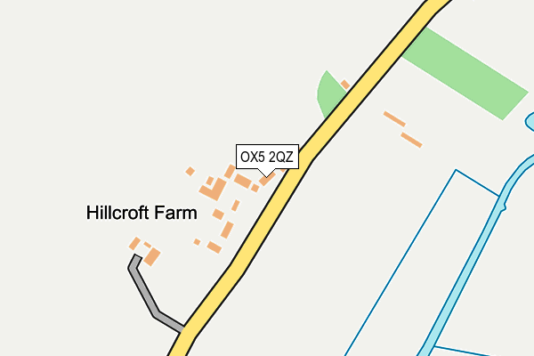 OX5 2QZ map - OS OpenMap – Local (Ordnance Survey)