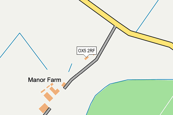 OX5 2RF map - OS OpenMap – Local (Ordnance Survey)