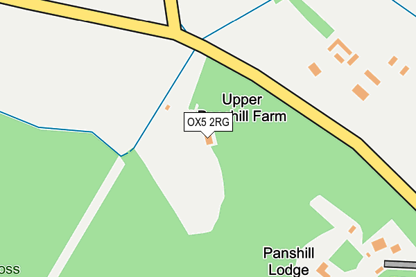 OX5 2RG map - OS OpenMap – Local (Ordnance Survey)