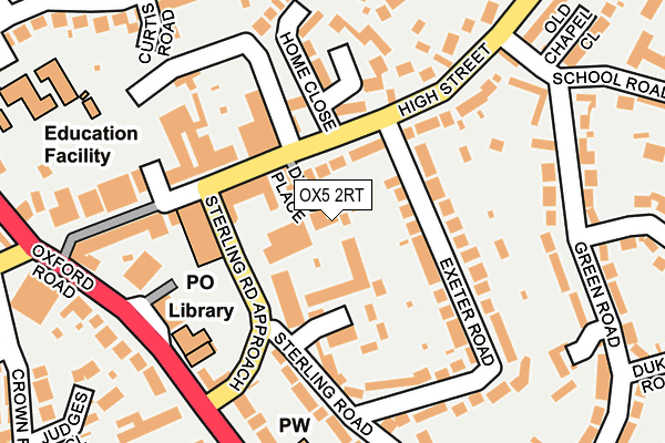 OX5 2RT map - OS OpenMap – Local (Ordnance Survey)