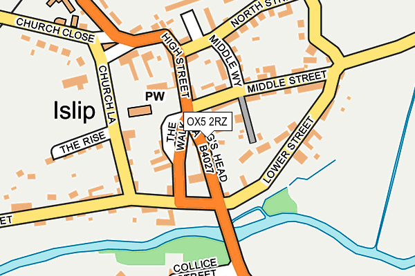 OX5 2RZ map - OS OpenMap – Local (Ordnance Survey)