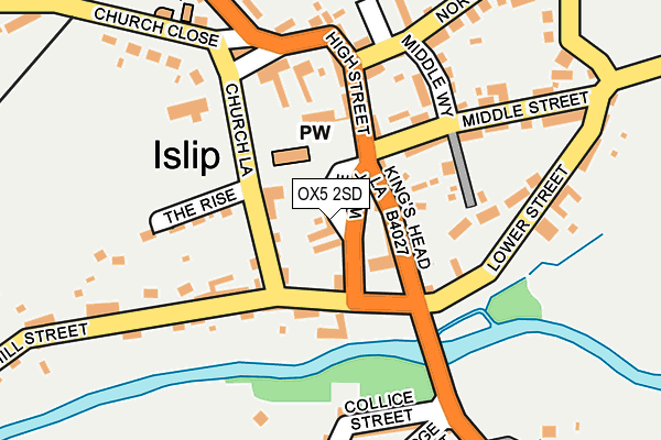 OX5 2SD map - OS OpenMap – Local (Ordnance Survey)