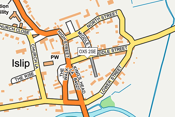 OX5 2SE map - OS OpenMap – Local (Ordnance Survey)