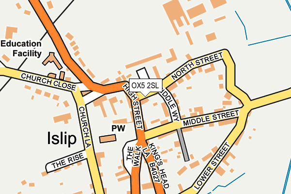 OX5 2SL map - OS OpenMap – Local (Ordnance Survey)