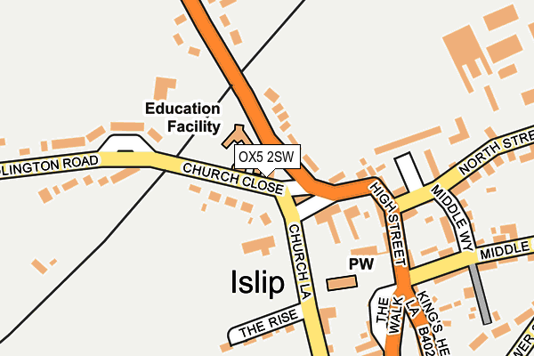 OX5 2SW map - OS OpenMap – Local (Ordnance Survey)