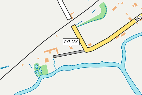 OX5 2SX map - OS OpenMap – Local (Ordnance Survey)