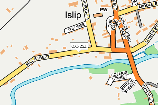 OX5 2SZ map - OS OpenMap – Local (Ordnance Survey)