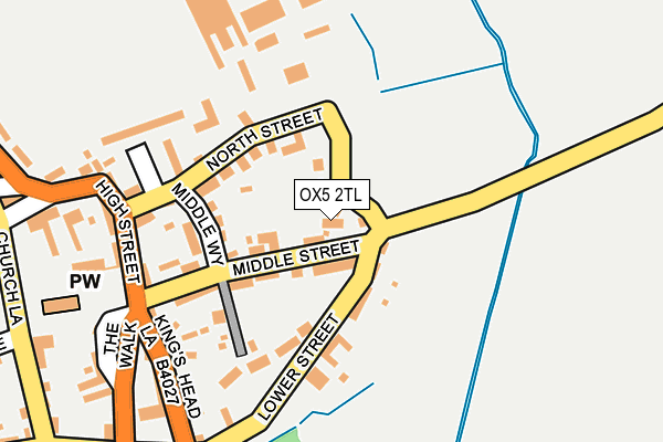 OX5 2TL map - OS OpenMap – Local (Ordnance Survey)