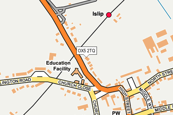 OX5 2TQ map - OS OpenMap – Local (Ordnance Survey)