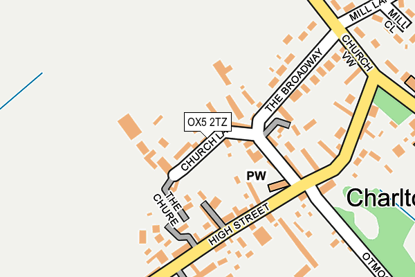 OX5 2TZ map - OS OpenMap – Local (Ordnance Survey)