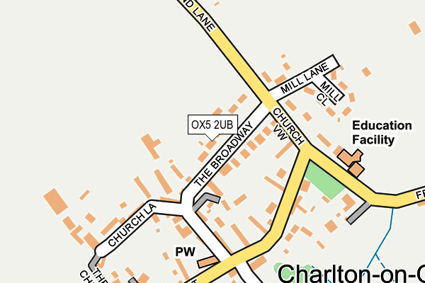 OX5 2UB map - OS OpenMap – Local (Ordnance Survey)