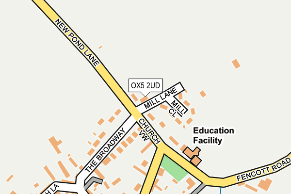 OX5 2UD map - OS OpenMap – Local (Ordnance Survey)