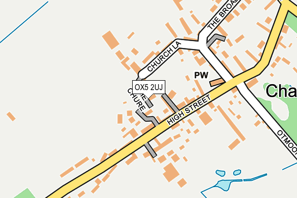 OX5 2UJ map - OS OpenMap – Local (Ordnance Survey)