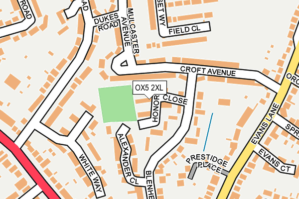 OX5 2XL map - OS OpenMap – Local (Ordnance Survey)