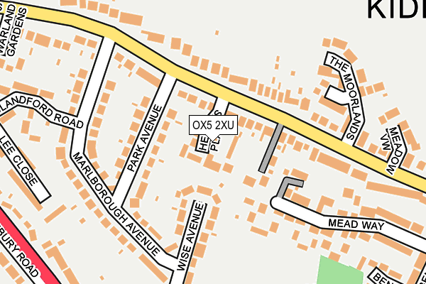 OX5 2XU map - OS OpenMap – Local (Ordnance Survey)