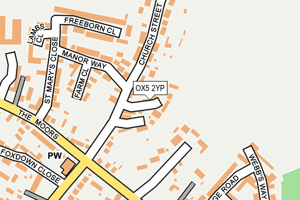 OX5 2YP map - OS OpenMap – Local (Ordnance Survey)