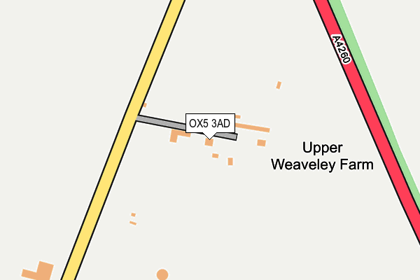 OX5 3AD map - OS OpenMap – Local (Ordnance Survey)