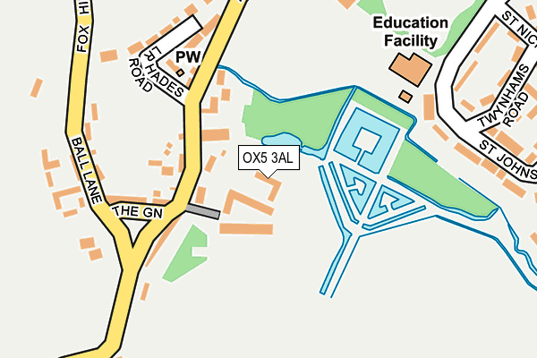 Map of CHESTNUT CLOSE (OXFORD) MANAGEMENT COMPANY LIMITED at local scale
