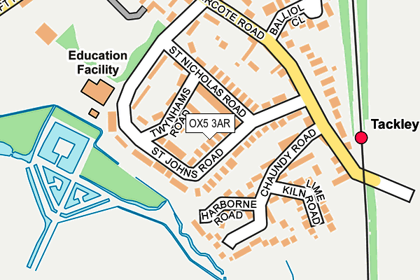 OX5 3AR map - OS OpenMap – Local (Ordnance Survey)