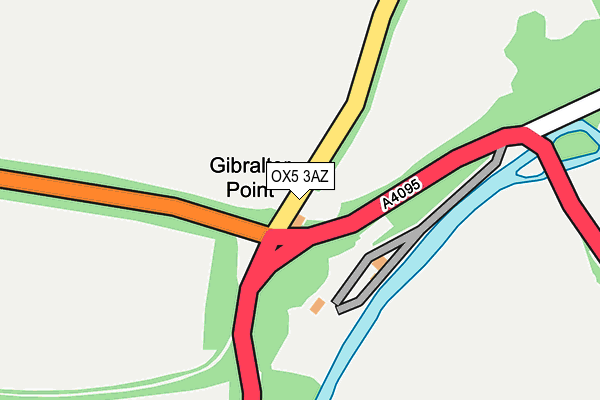 OX5 3AZ map - OS OpenMap – Local (Ordnance Survey)