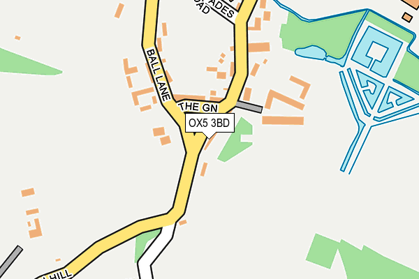 OX5 3BD map - OS OpenMap – Local (Ordnance Survey)