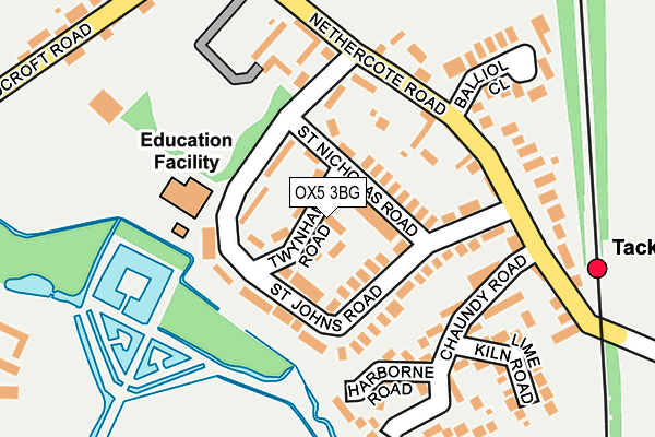 OX5 3BG map - OS OpenMap – Local (Ordnance Survey)