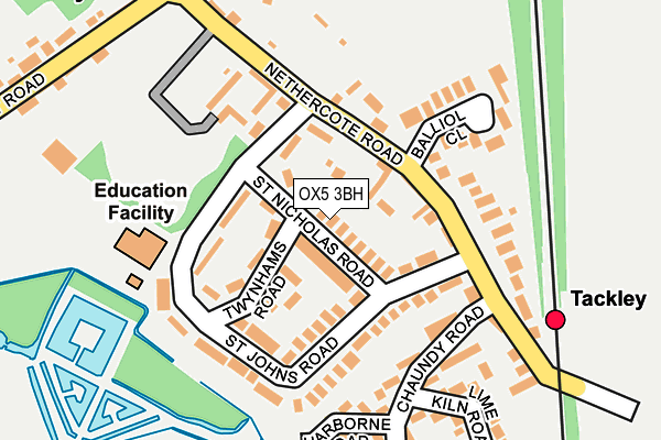 OX5 3BH map - OS OpenMap – Local (Ordnance Survey)