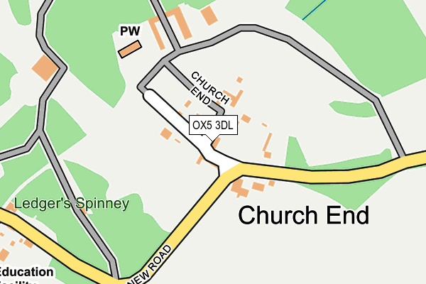 OX5 3DL map - OS OpenMap – Local (Ordnance Survey)