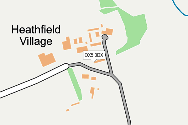 OX5 3DX map - OS OpenMap – Local (Ordnance Survey)