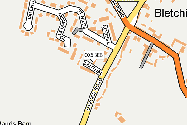 OX5 3EB map - OS OpenMap – Local (Ordnance Survey)