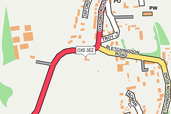 OX5 3EZ map - OS OpenMap – Local (Ordnance Survey)