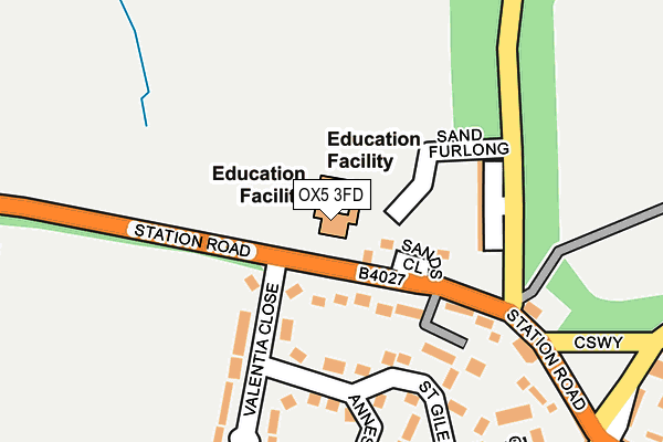 OX5 3FD map - OS OpenMap – Local (Ordnance Survey)