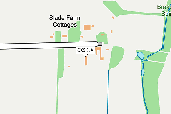 OX5 3JA map - OS OpenMap – Local (Ordnance Survey)