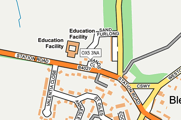 OX5 3NA map - OS OpenMap – Local (Ordnance Survey)