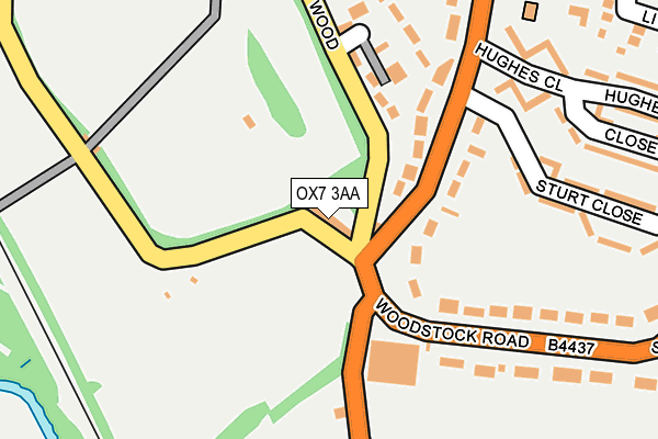 OX7 3AA map - OS OpenMap – Local (Ordnance Survey)