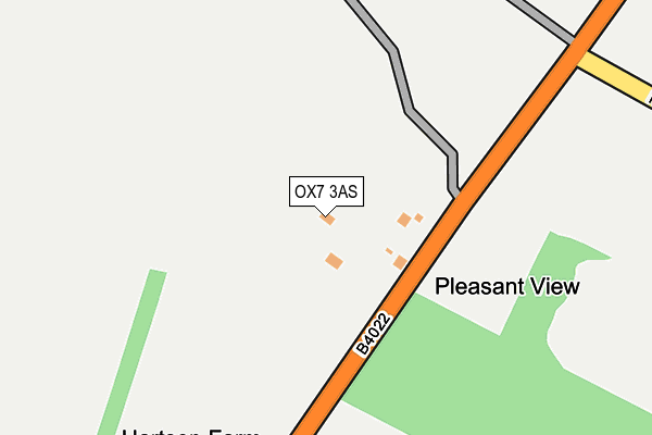 OX7 3AS map - OS OpenMap – Local (Ordnance Survey)