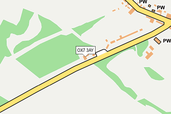 OX7 3AY map - OS OpenMap – Local (Ordnance Survey)